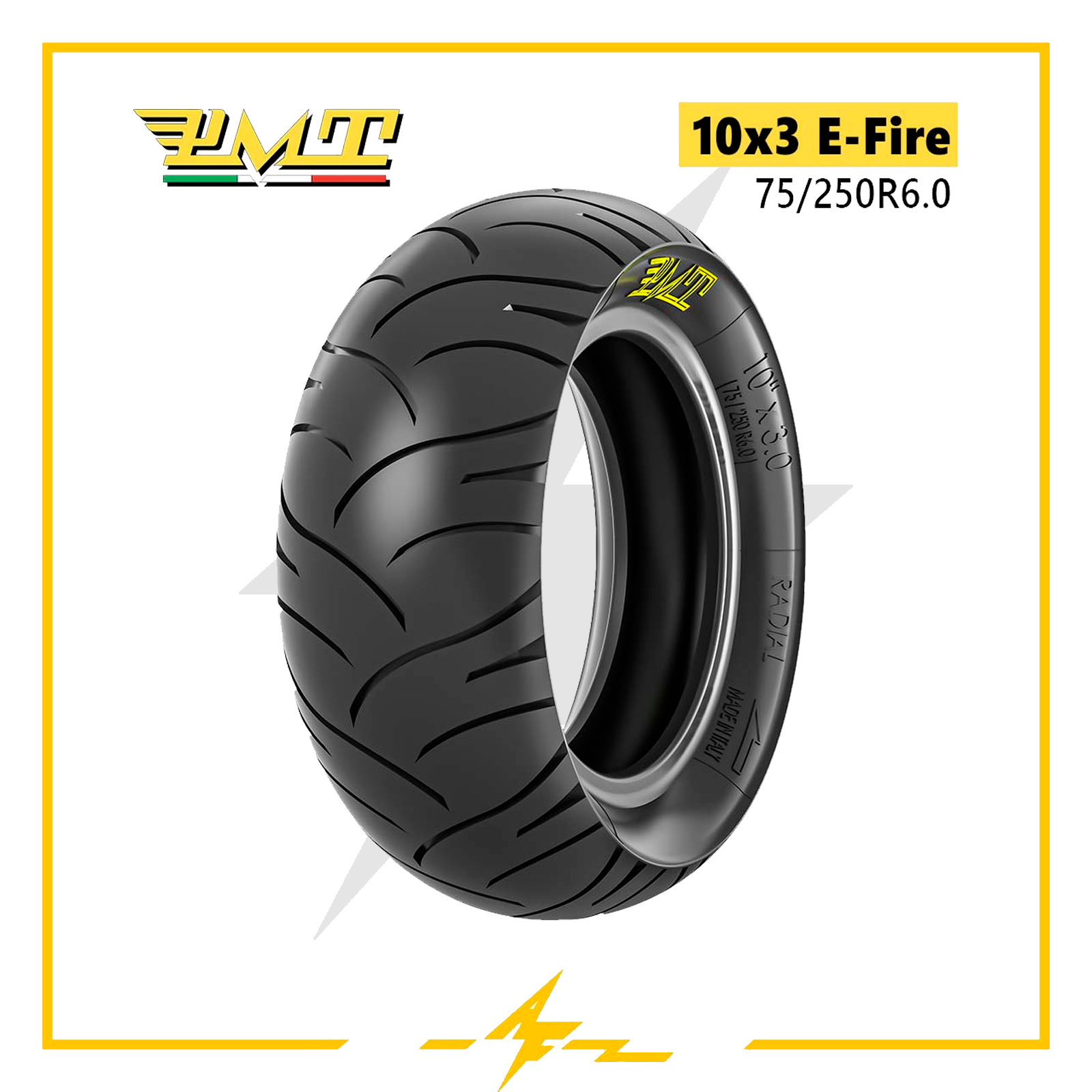 Cubierta rueda neumático PMT 10x3 (75/25 R6.0) E-Fire para patinete eléctrico 
recambios patinete eléctrico
tienda de repuestos de patinetes eléctricos
recambios patinetes
repuestos de patinetes
accesorios patinete eléctrico
accesorios patinete
repuestos patinete
piezas de patinete eléctrico
piezas patinete electrico
ruedas patinete
accesorios patineta 
piezas de repuesto patinete eléctrico
af scooters